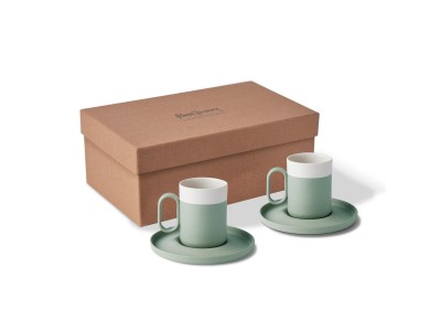 Capsule 2-Piece Coffee Cup Set with Saucer