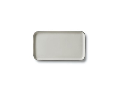 Rectangular Small Plate, Stone & Ivory Color