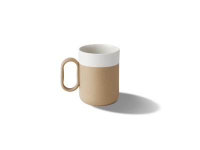 Capsule Tea Cup Saucer, Stone Color
