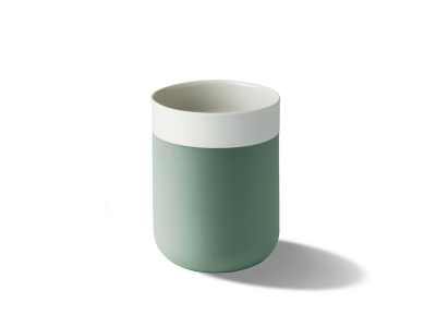 Capsule Water Glass Large Size, Nile Green & Ivory