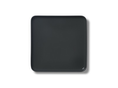 Square Large Plate, Black