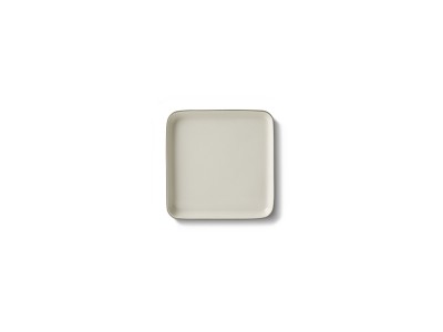 Square Small Plate, Stone & Ivory Dual Color