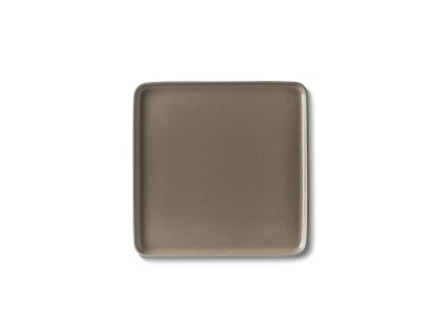 Square Serving Plate, Ivory & Stone Dual Color