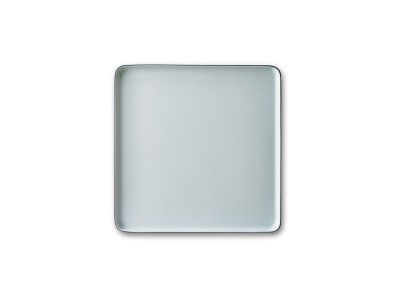 Square Serving Plate, Aqua & Stone Dual Color