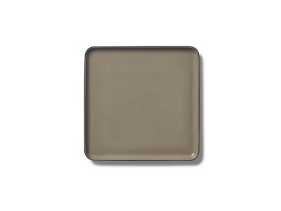Square Medium Plate, Black & Stone Dual Color