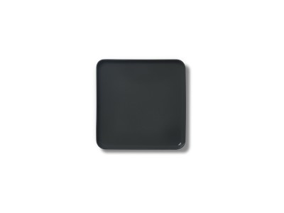Square Small Plate, Black & Ivory Dual Color