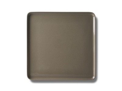 Square Large Plate, Black & Stone Dual Color