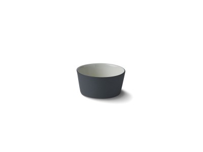 Tube Conical Small Bowl Black & Ivory Color