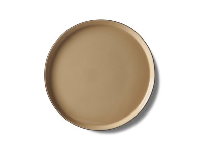 Round Large Plate, Black & Straw Dual Color