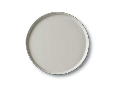 Round Large Plate, Stone & Ivory Dual Color