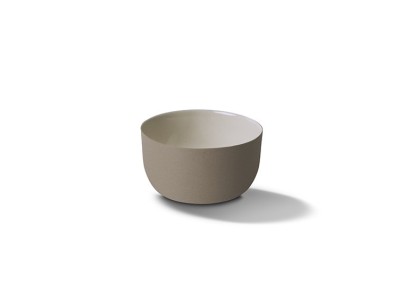 Round Deep Bowl, Stone & Ivory Color - 4595