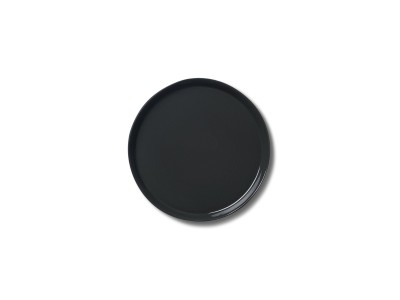Round Small Plate, Black