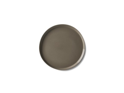Round Small Plate, Stone Color