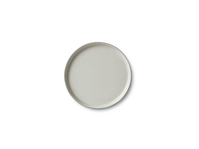 Round Small Plate, Stone & Ivory Color