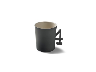 Figurine Coffee Cup 4 Handles Dual Color