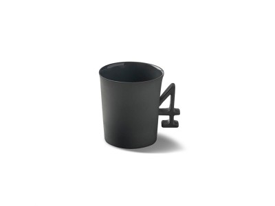 Figurine Coffee Cup 4 Handles Single Color