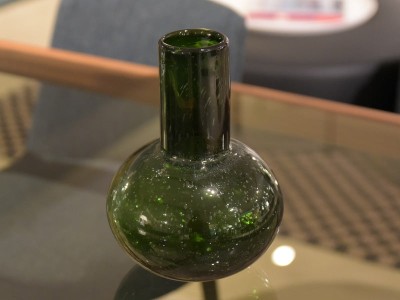 Green Glass Blown Vazo
