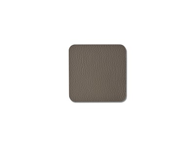 Square 4-Piece Leather Coaster Mink Color