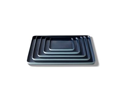 Square Plate Set Ice & Ocean Dual Color