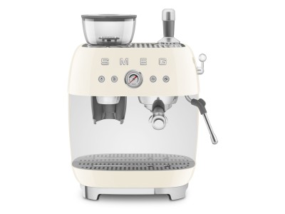 Cream Espresso Coffee Machine with Grinder EGF03CREU - 4724
