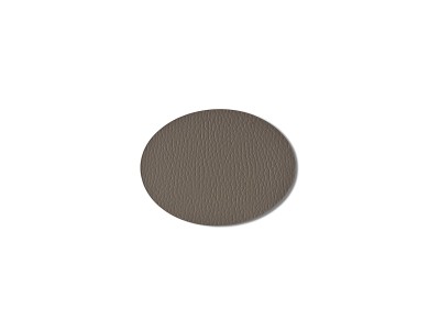 Oval Leather Coaster Tobacco