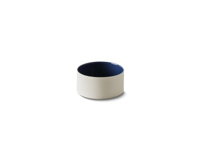 Oval Medium Bowl, Black & Stone Dual Color