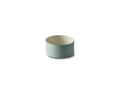Cylinder Snack Bowl, Nile Green & Ivory Color