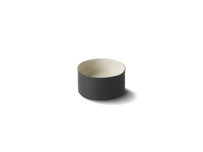 Cylinder Snack Bowl, Black & Ivory Color