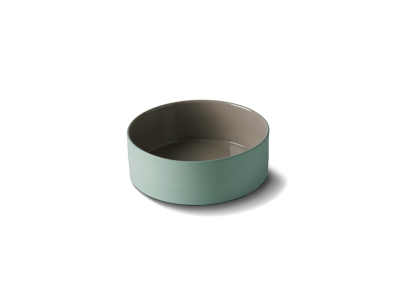 Cylinder Small Bowl, Nile Green & Stone Color