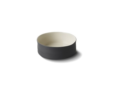 Cylinder Small Bowl, Black & Stone Color