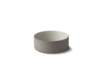 Cylinder Small Bowl, Stone & Ivory Color