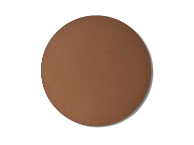 Round Leather Placemat Tobacco