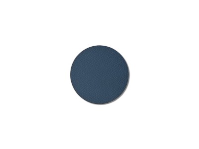 Round Leather Coaster Cobalt - 4440
