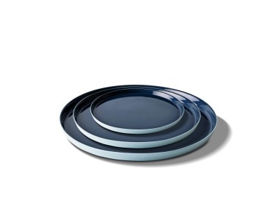 Round Plate Set Ice & Ocean Dual Color